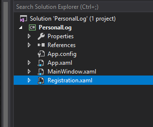 Visual Studio new file