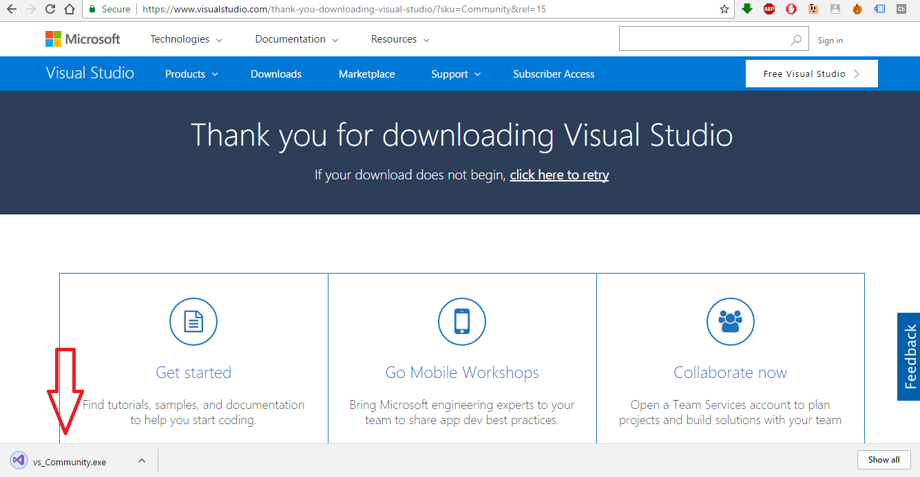 visual studio download